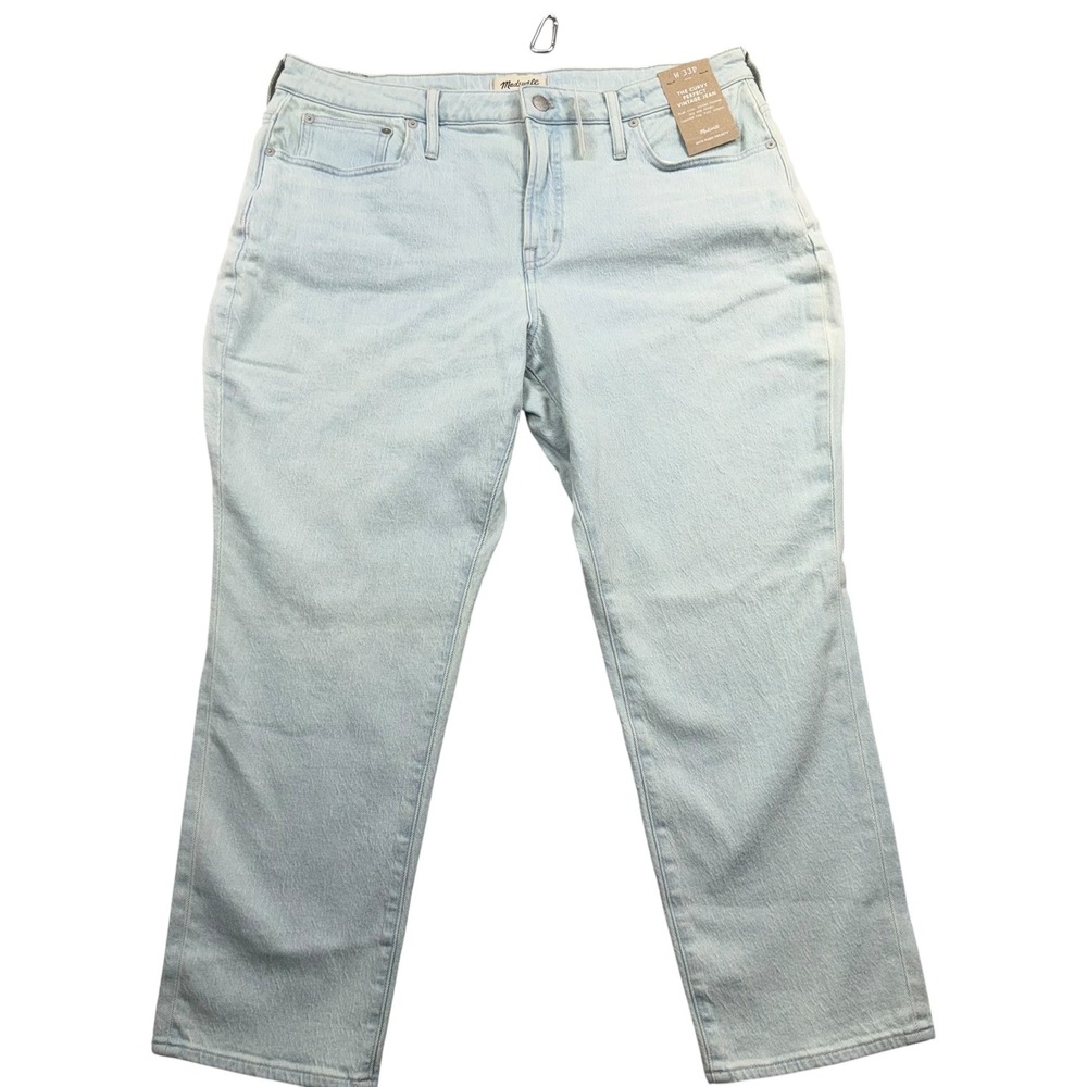 Madewell Curvy Perfect Vintage Jean Women 33P Light Blue High Rise Tapered NM771